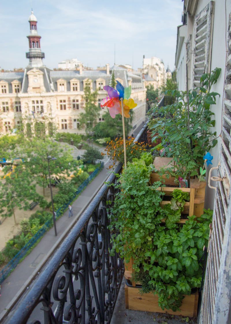 Vertika, le potager composteur qui tient sur un balcon - fleursdubien.fr